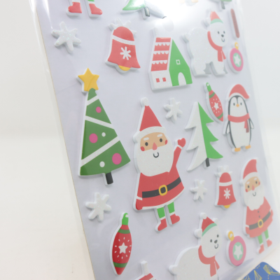 SET 26 STICKERS NATALE POLO NORD A RILIEVO COLOURBOOK