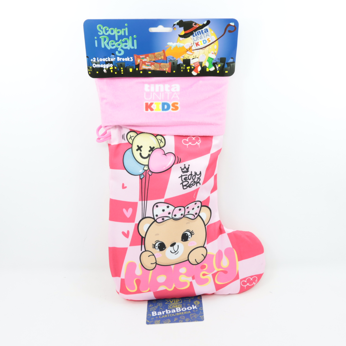 CALZA BEFANA TINTA UNITA KIDS ORSETTO