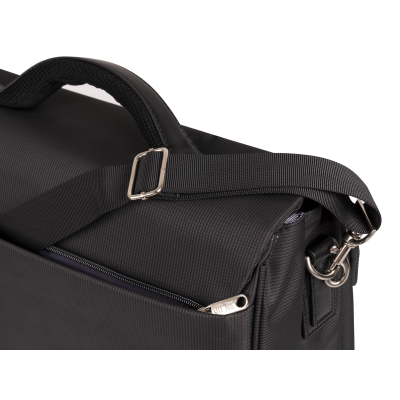 BORSA NIJI TESSUTO 2 SCOMPARTI NERA ART.NI060349