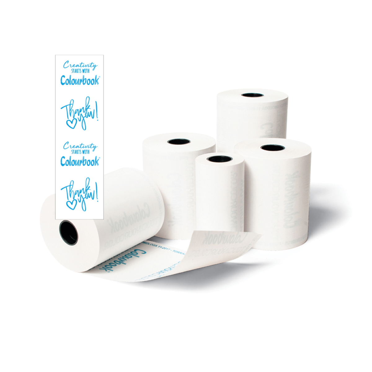 ROTOLO CARTA TERMICA POS MM.57 X MT. 20 X MM. 12 COLOURBOOK