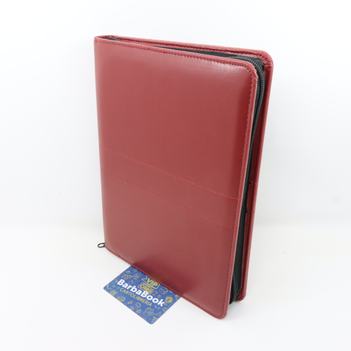 AGENDA GIORNALIERA 2026 IN SIMILPELLE CON BORSELLO CM. 17 X 24 BORDEAUX