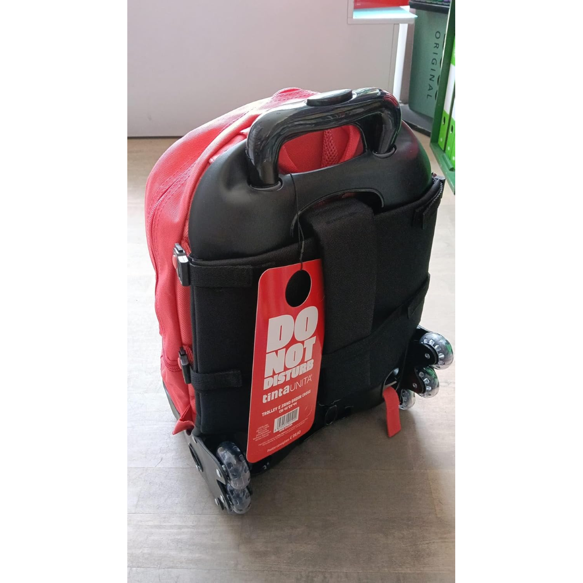 TROLLEY SGANCIABILE DREAM CROSS TINTA UNITA ART. 61874 ROSSO