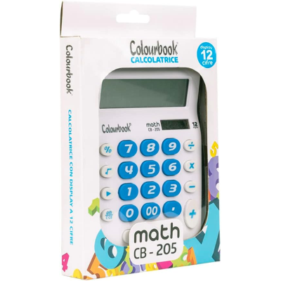 CALCOLATRICE DA TAVOLO 12 CIFRE COLOURBOOK CB-205