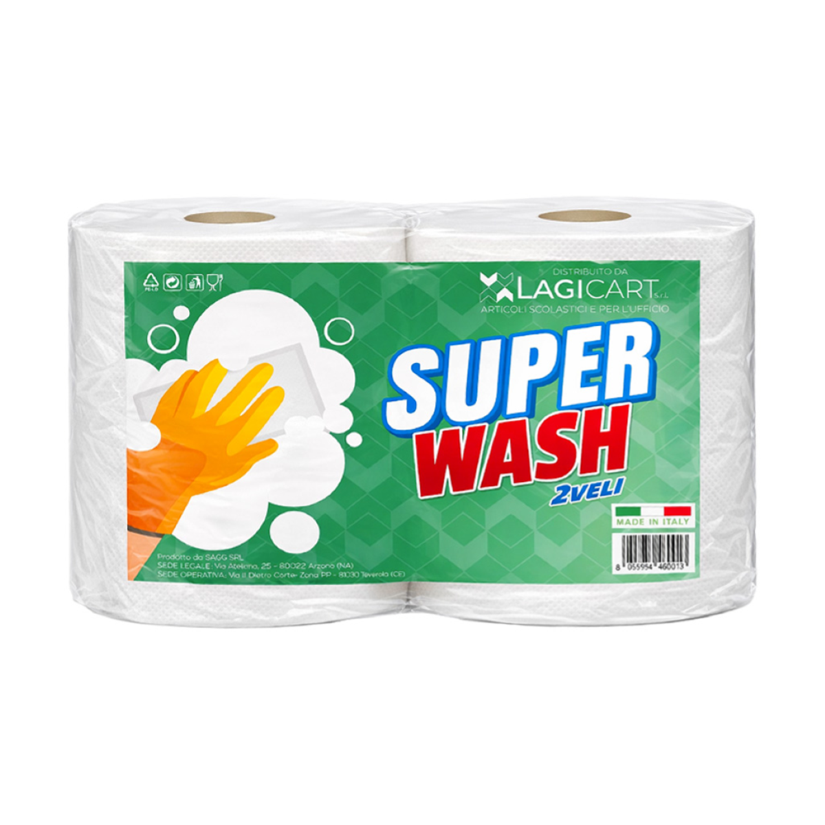 SET 2 ROTOLONI SUPER WASH 351 STRAPPI 2 VELI