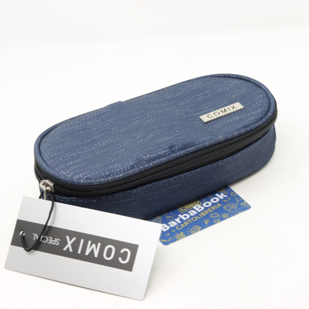 ASTUCCIO OVALE LUREX COMIX ART.78329 BLU
