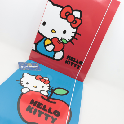 CARTELLINA CON ELASTICO 3 LEMBI CM. 25 X 35 HELLO KITTY