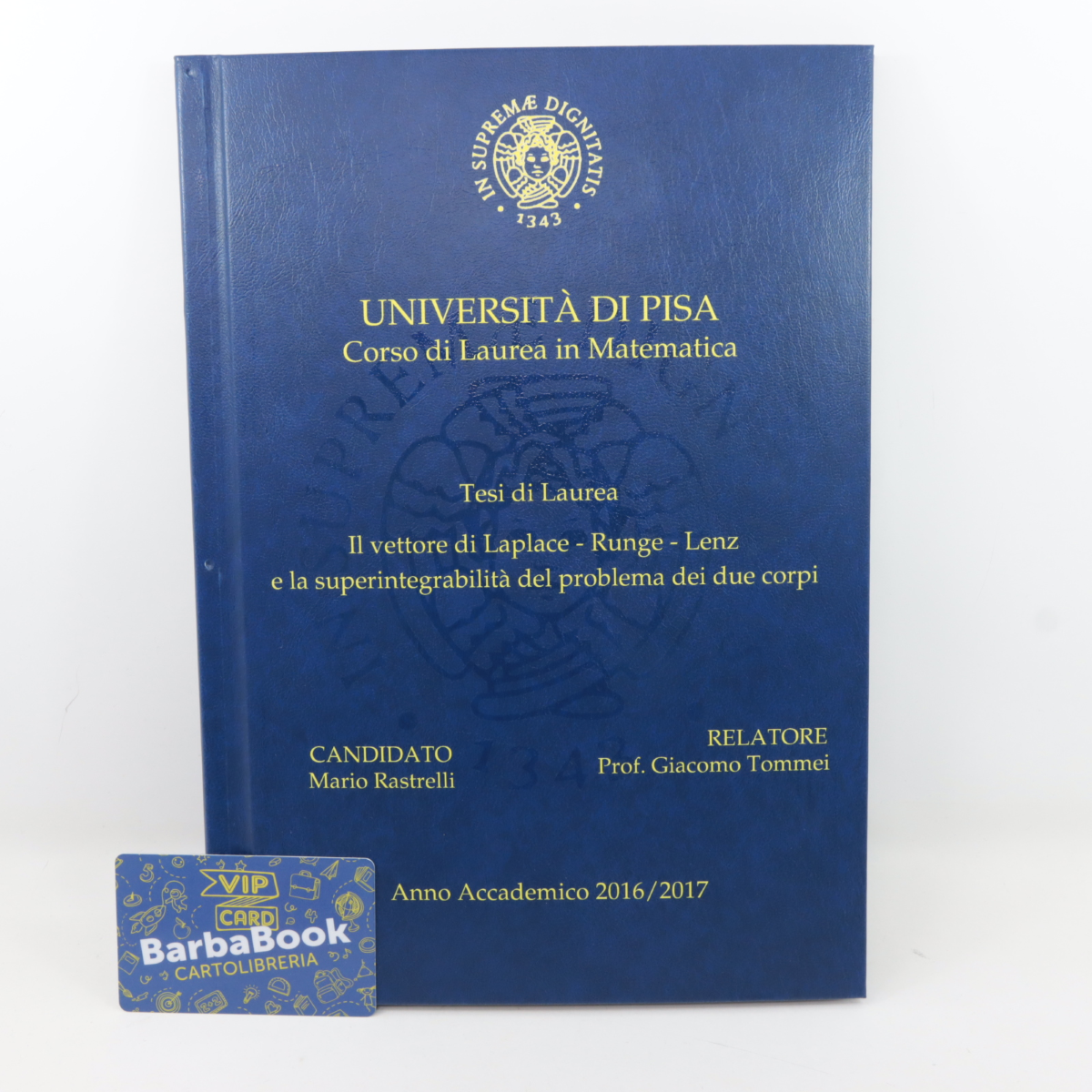 RILEGATURA TESI PERSONALIZZATA UV COPERTINA NERA