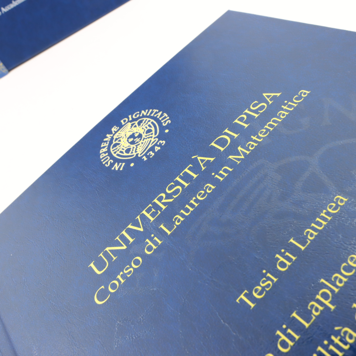 RILEGATURA TESI PERSONALIZZATA UV COPERTINA NERA