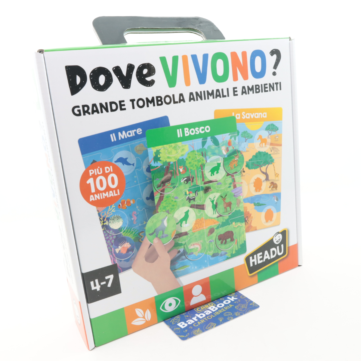 GIOCO HEADU DOVE VIVONO GRANDE TOMBOLA ANIMALI E AMBIENTI