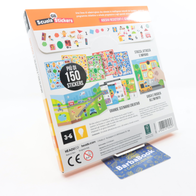 GIOCO HEADU SCUOLA STICKERS NUMERI FORME E COLORI