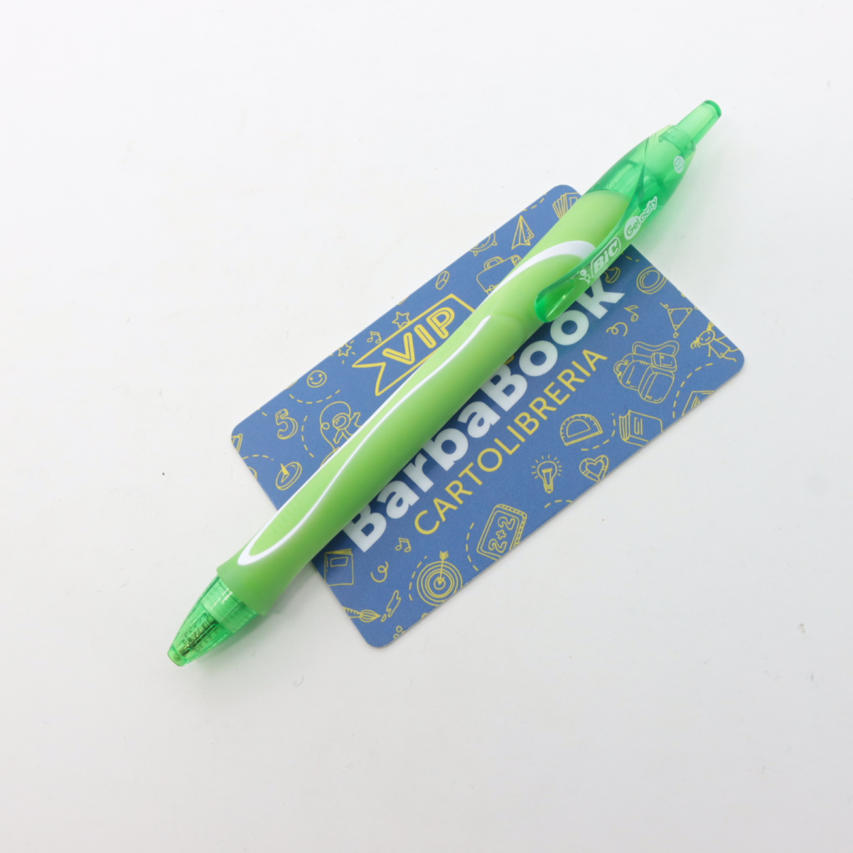 PENNA BIC GELOCITY QUICK-DRY RT MM.0,7 SCATTO COLORE VERDE CHIARO