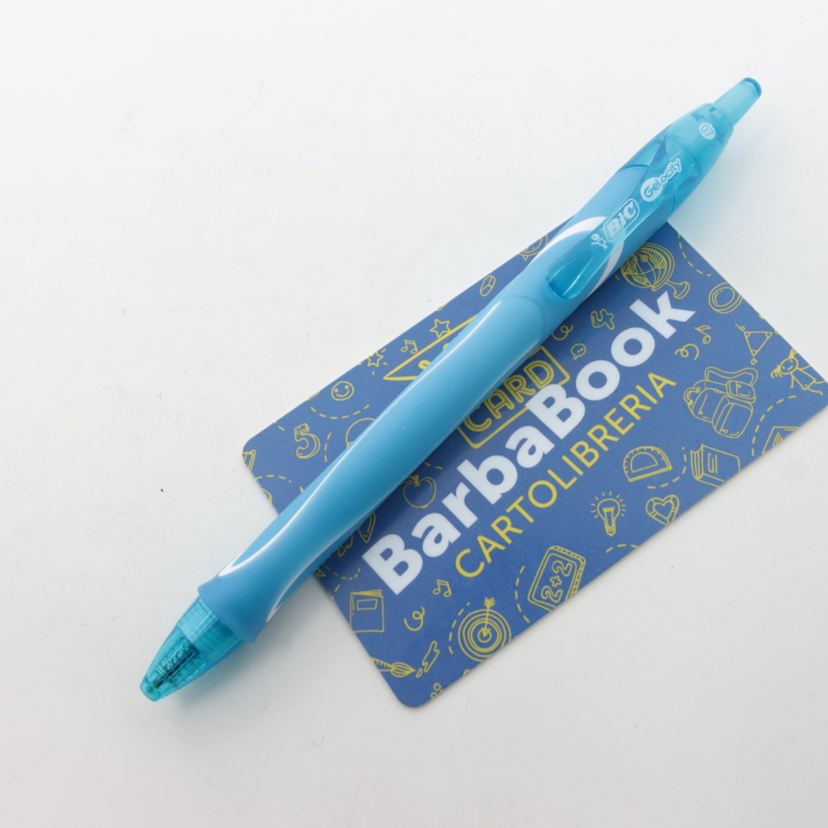 PENNA BIC GELOCITY QUICK-DRY RT MM.0,7 SCATTO COLORE CELESTE
