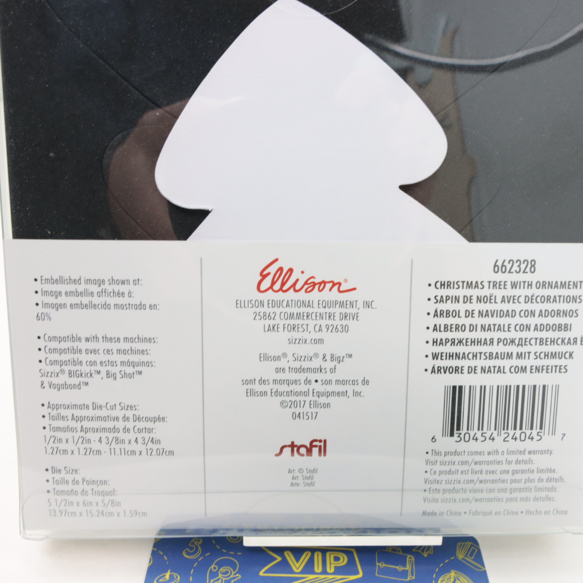 FUSTELLA SIZZIX 662328 ALBERO NATALE BIGZ