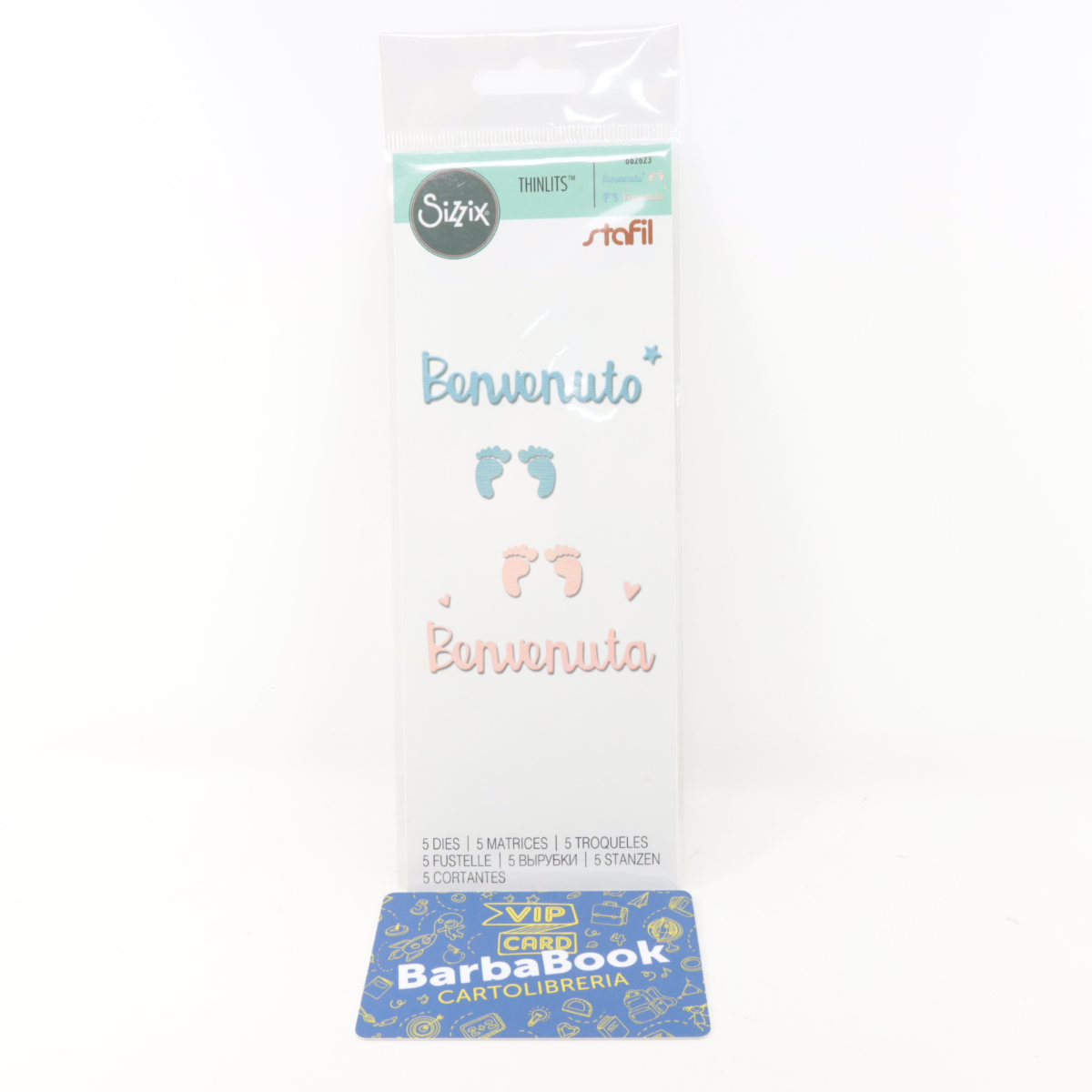 FUSTELLA SIZZIX 662623 BENVENUTO-A THINLITS