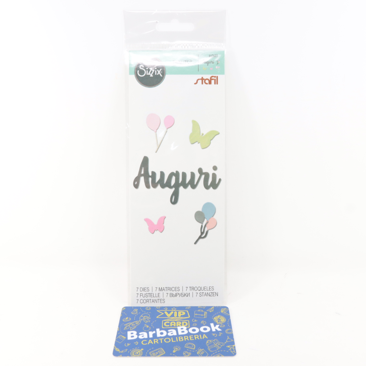 FUSTELLA SIZZIX 662622 AUGURI THINLITS