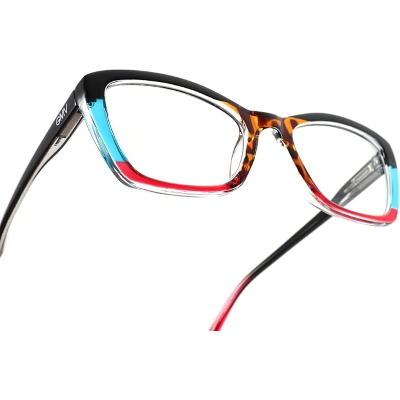 OCCHIALI DA LETTURA MOD. BARI MULTICOLOR ROSSO DIOTTRIA +1,00