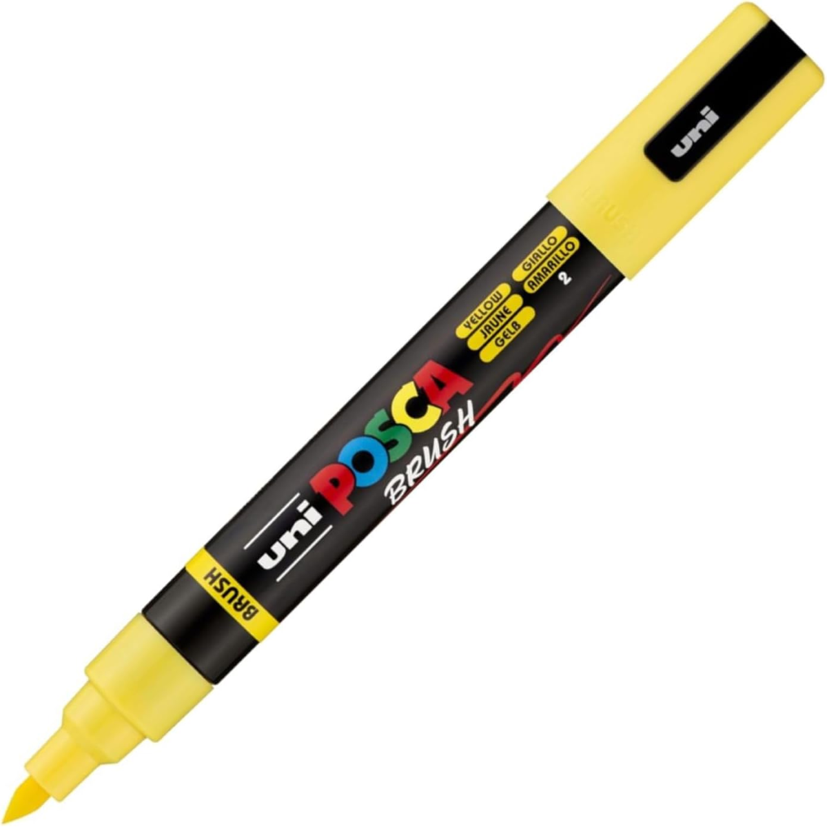 PENNARELLO UNI POSCA BRUSH PC5BR GIALLO 2