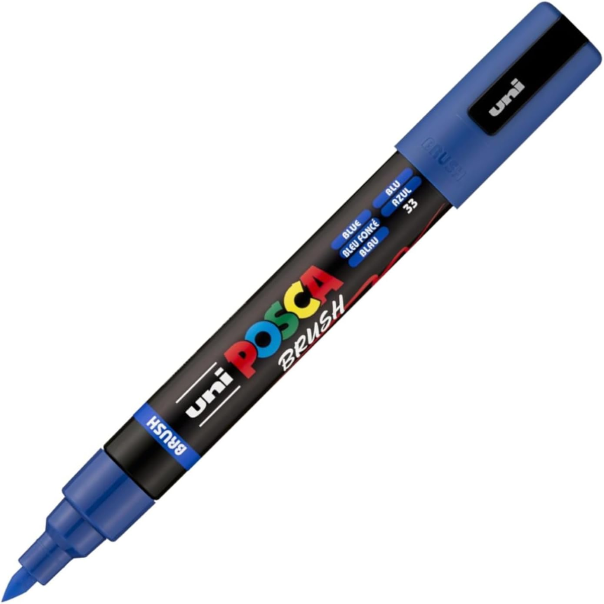 PENNARELLO UNI POSCA BRUSH PC5BR BLU 33