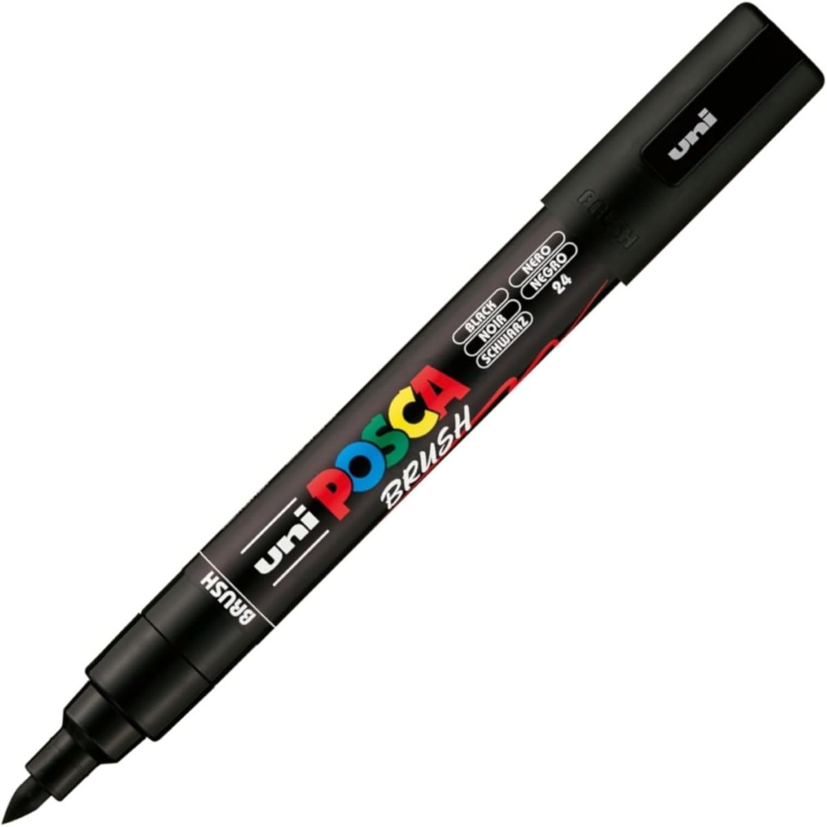 PENNARELLO UNI POSCA BRUSH PC5BR NERO 24