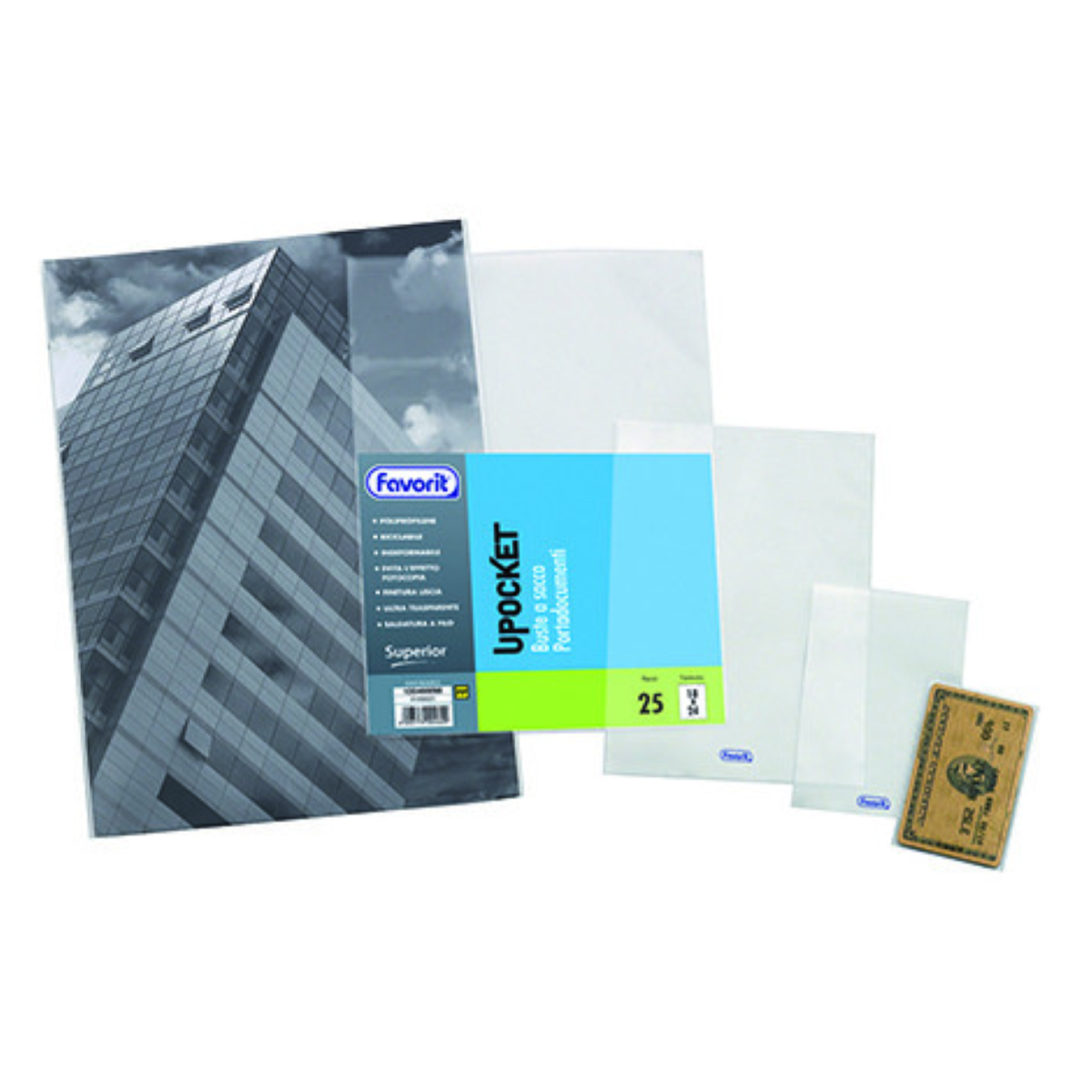 BUSTA SACCO CM. 30 X 42 TRASPARENTE FAVORIT