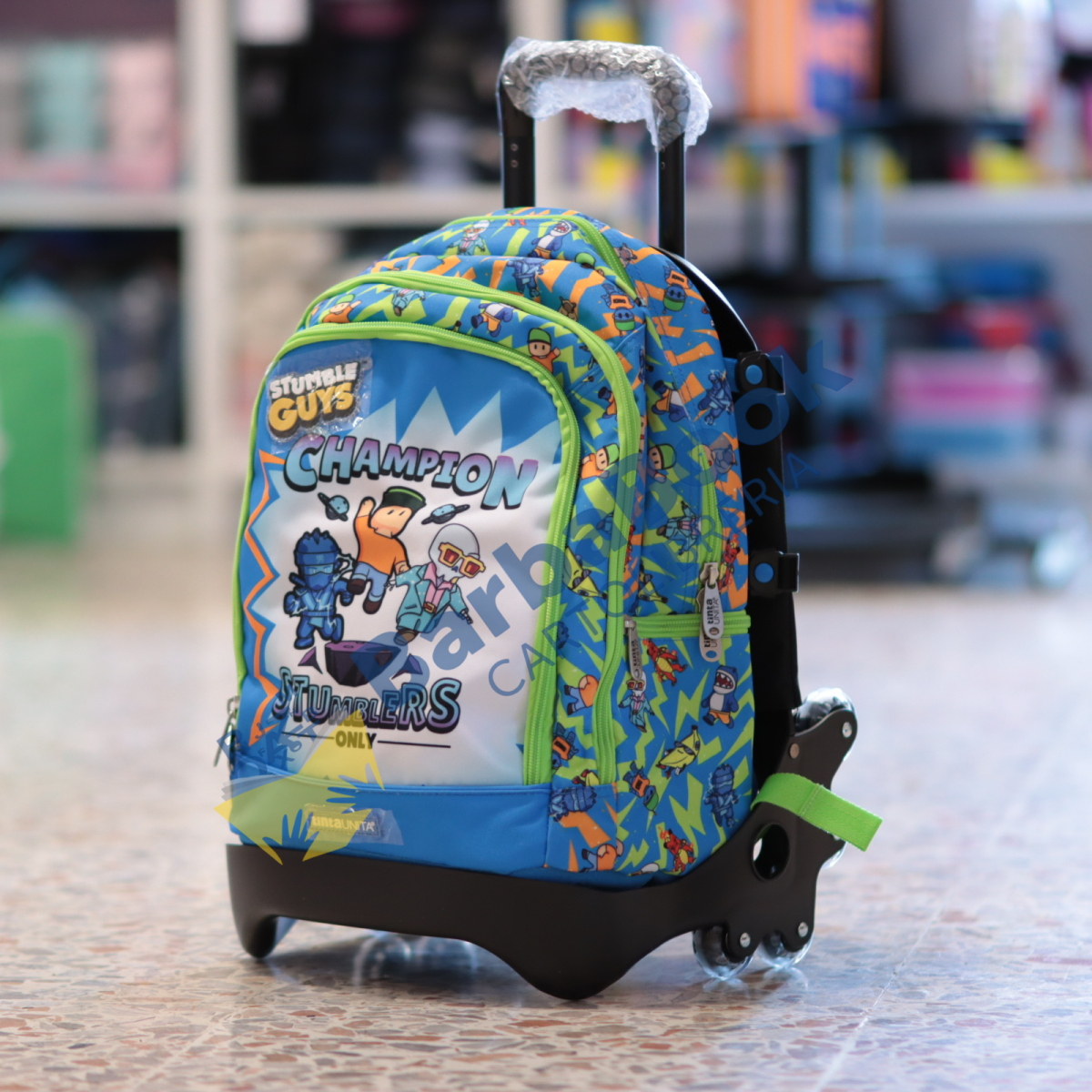 TROLLEY SGANCIABILE DREAM CROSS TINTA UNITA ART. 62744 STUMBLE GUYS AZZURRO