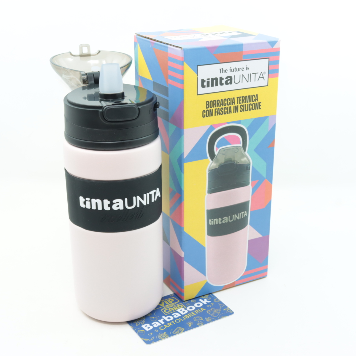 BORRACCIA TERMICA TINTAUNITA EXCELLENT ML.500 ROSA PASTELLO 62888 PERSONALIZZATA