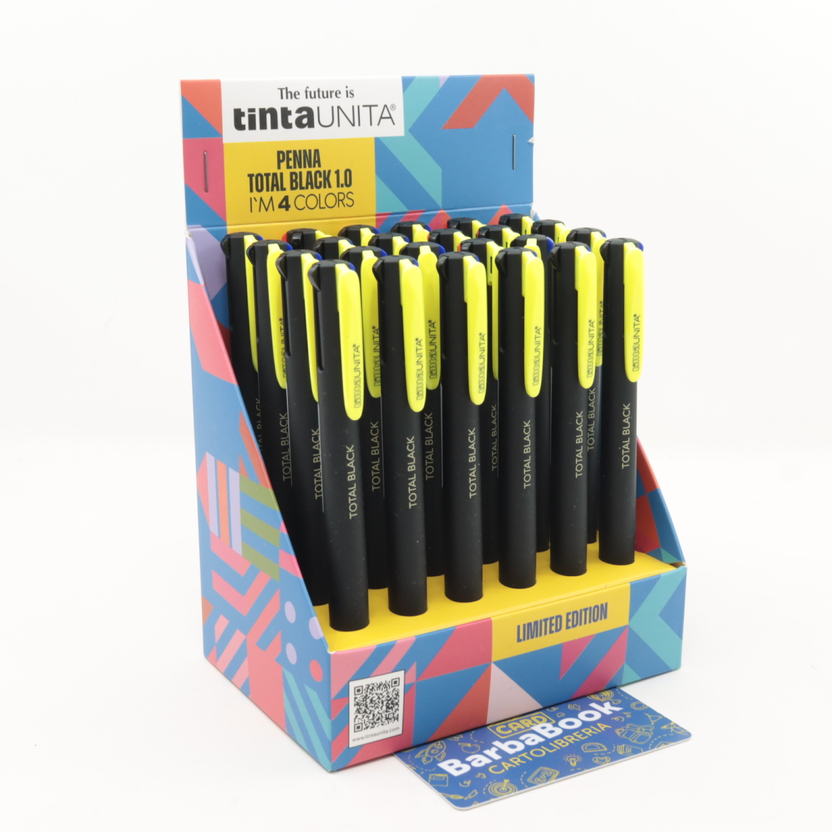 PENNA 4 COLORI TINTA UNITA TOTAL BLACK 1.0