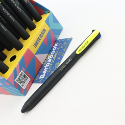 PENNA 4 COLORI TINTA UNITA TOTAL BLACK 1.0
