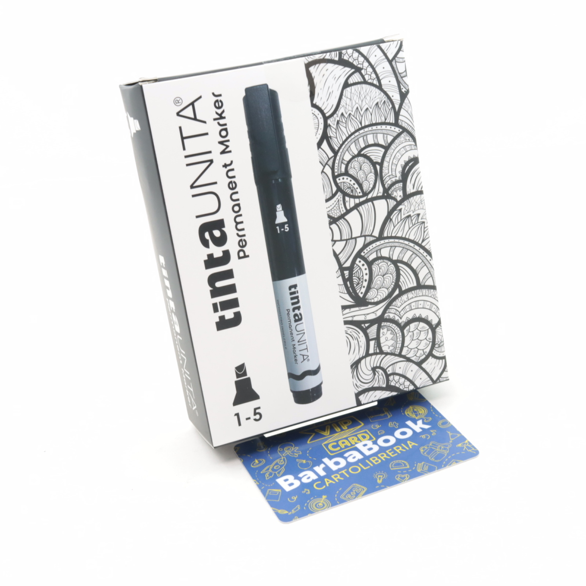 PENNARELLO PERMANENT MARKER MM. 1-5 PUNTA SCALPELLO TINTA UNITA NERO
