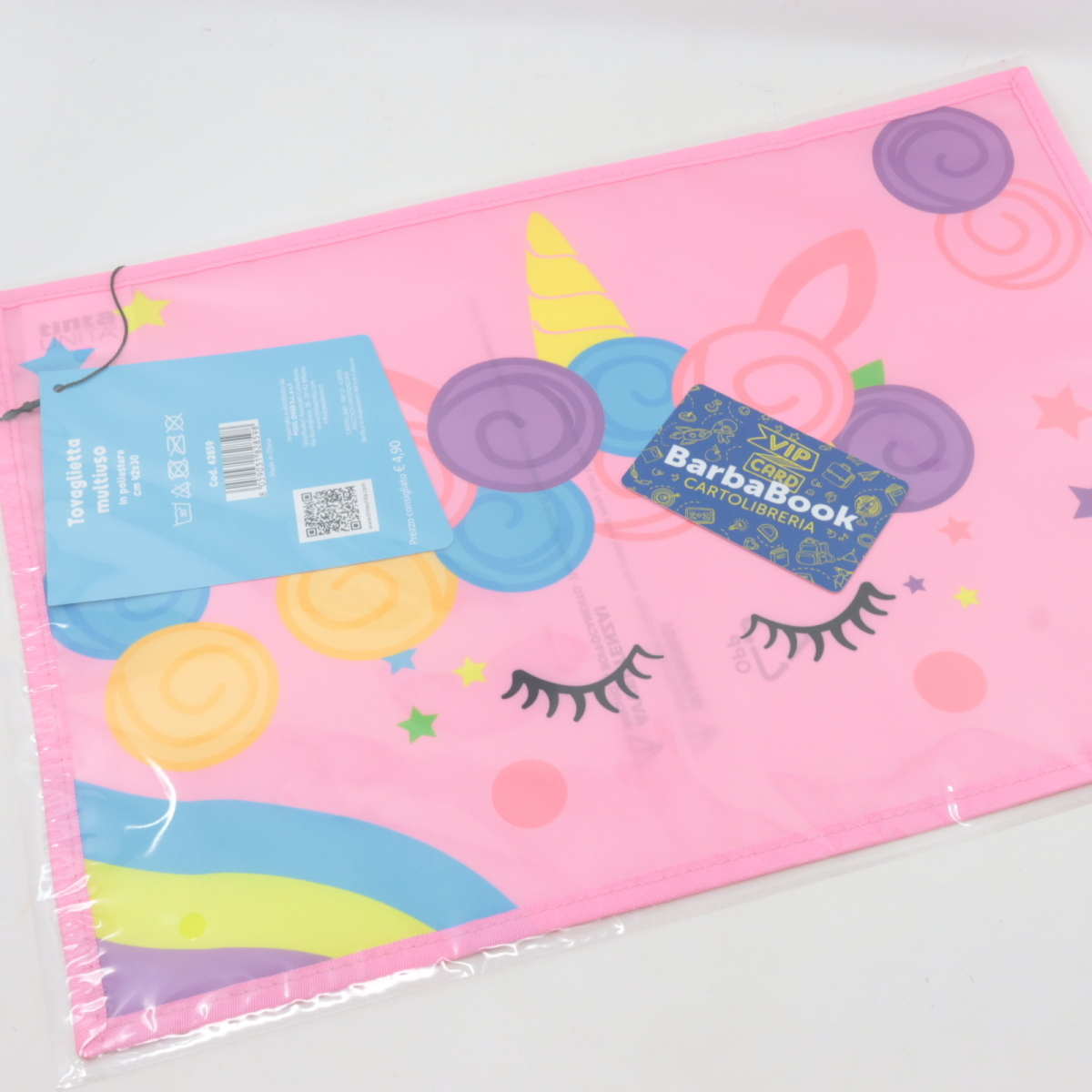 TOVAGLIETTA AMERICANA TINTA UNITA KIDS ART. 62859 UNICORNO