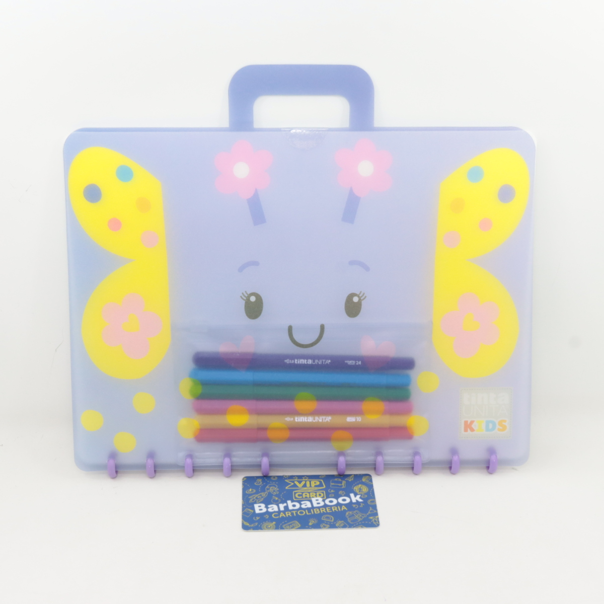 VALIGETTA A4 FUNNY COLORING TINTA UNITA KIDS ART. 62862 FARFALLA