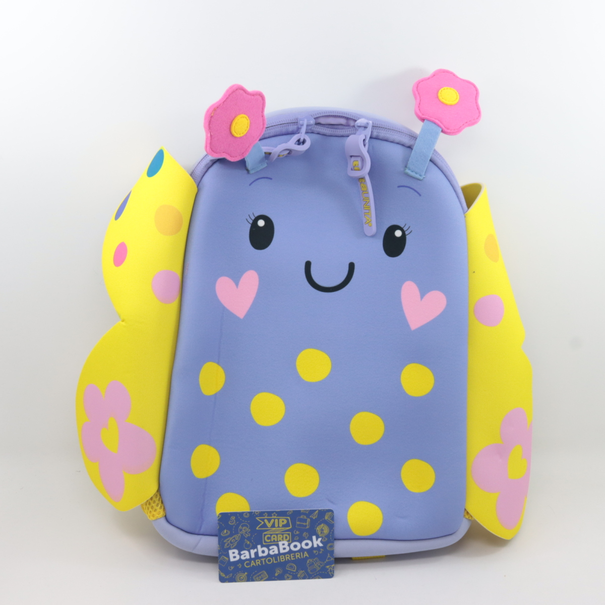ZAINETTO ASILO TINTA UNITA KIDS FARFALLA ART. 62857