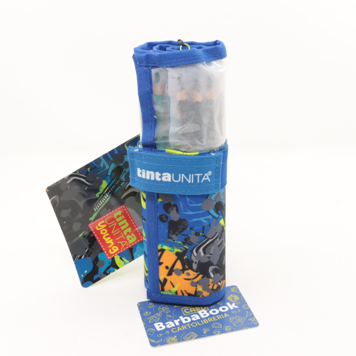 SET ROTOLO 24 PASTELLI MINA 4.2 + 1 MATITA TINTA UNITA MONSTER TRUCK