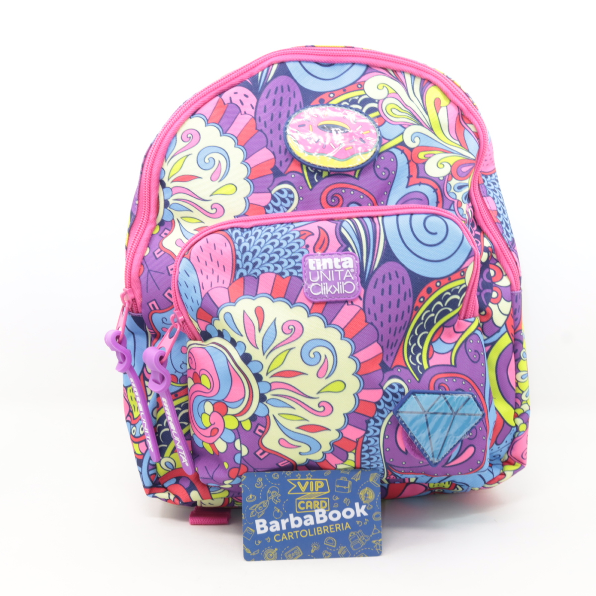 ZAINETTO ASILO TINTA UNITA GIRL POWER CON PATCH