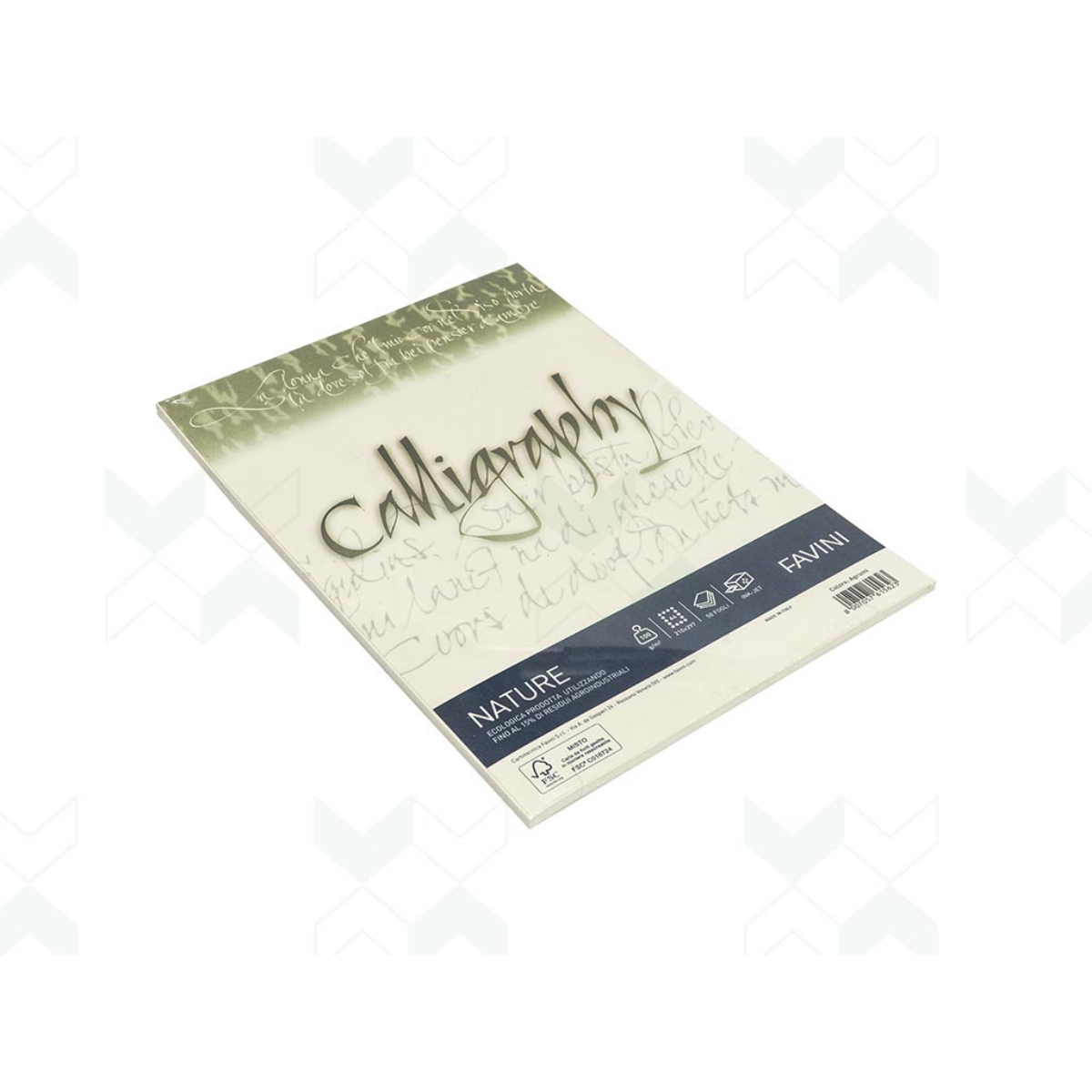 FOGLIO CARTA A4 CALLIGRAPHY NATURE AGRUMI GR. 100 FAVINI