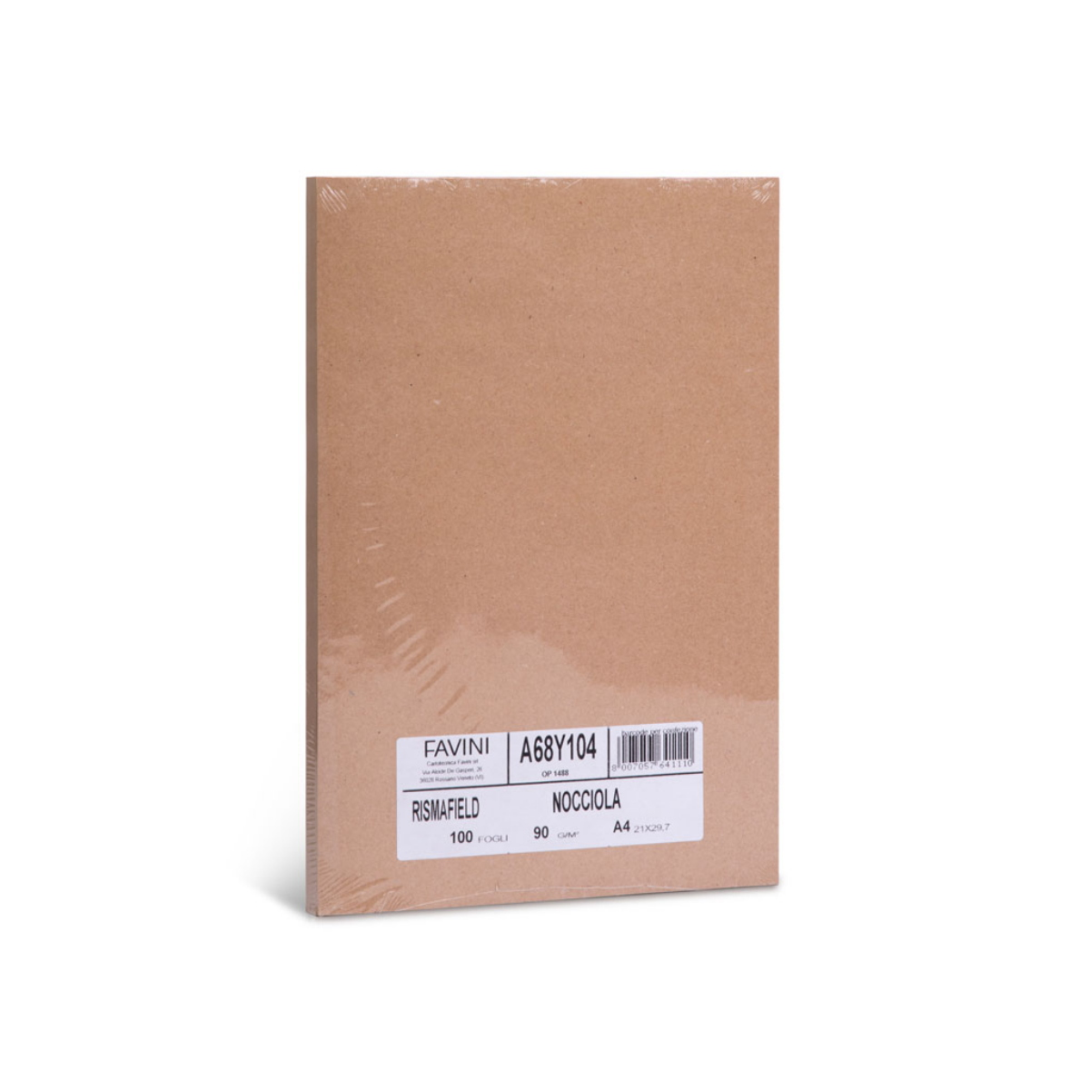 FOGLIO CARTA A4 RISMAFIELD NOCCIOLA GR. 90 FAVINI