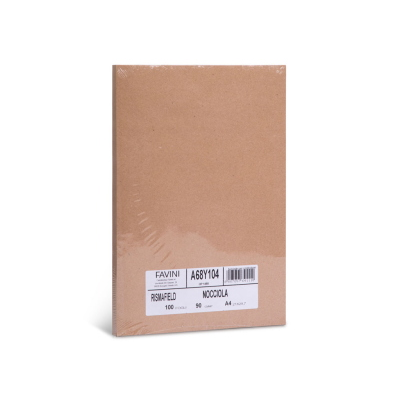 FOGLIO CARTA A4 RISMAFIELD NOCCIOLA GR. 90 FAVINI