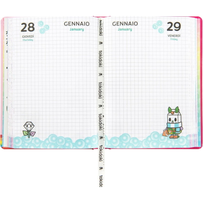 DIARIO TOKIDOKI 2026-27 STANDARD ART. 76195 FUCSIA