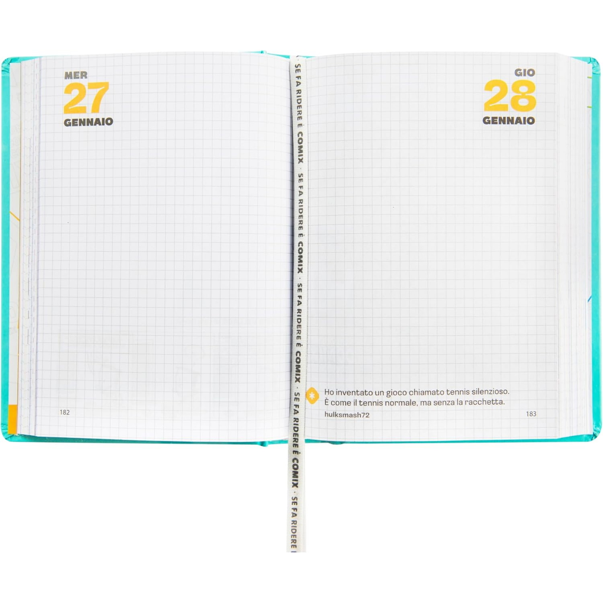 DIARIO AGENDA COMIX 2026-27 STANDARD ART. 76587 TURCHESE