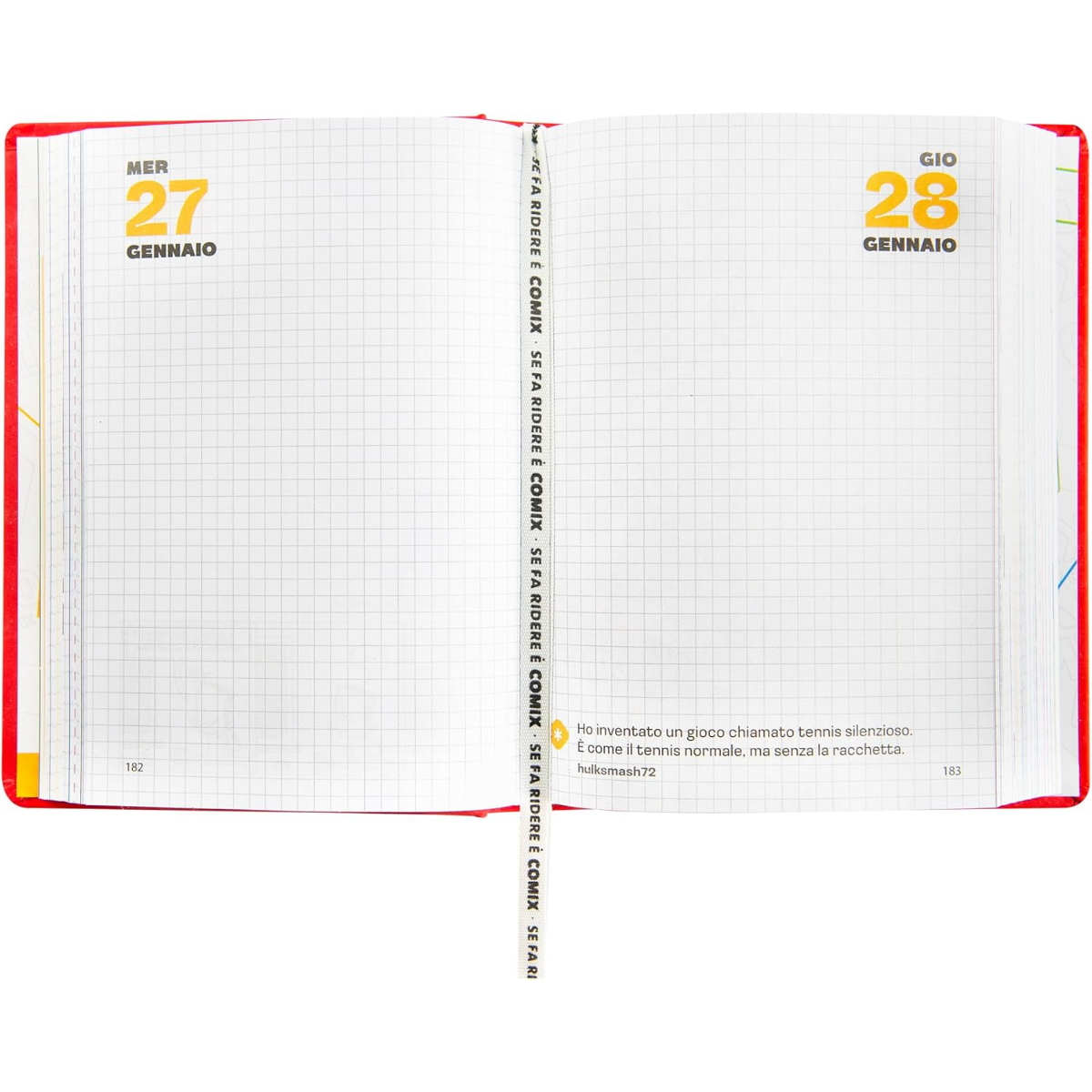 DIARIO AGENDA COMIX 2026-27 MINI ART. 76588 RED