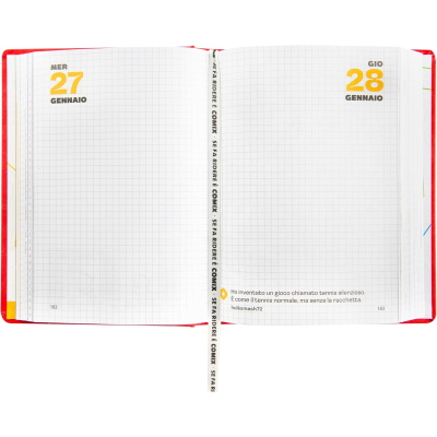 DIARIO AGENDA COMIX 2026-27 MINI ART. 76588 RED