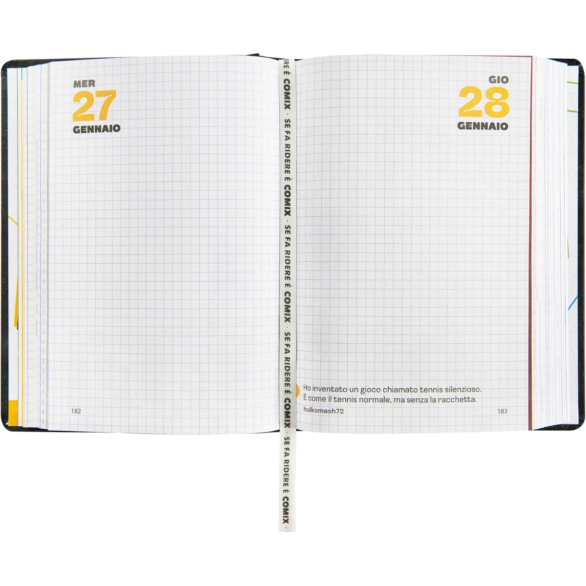 DIARIO COMIX 2025-26 MIGNON PLUS ART. 76589 BLACK & SILVER