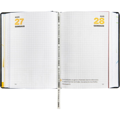 DIARIO COMIX 2025-26 MIGNON PLUS ART. 76589 BLACK & SILVER