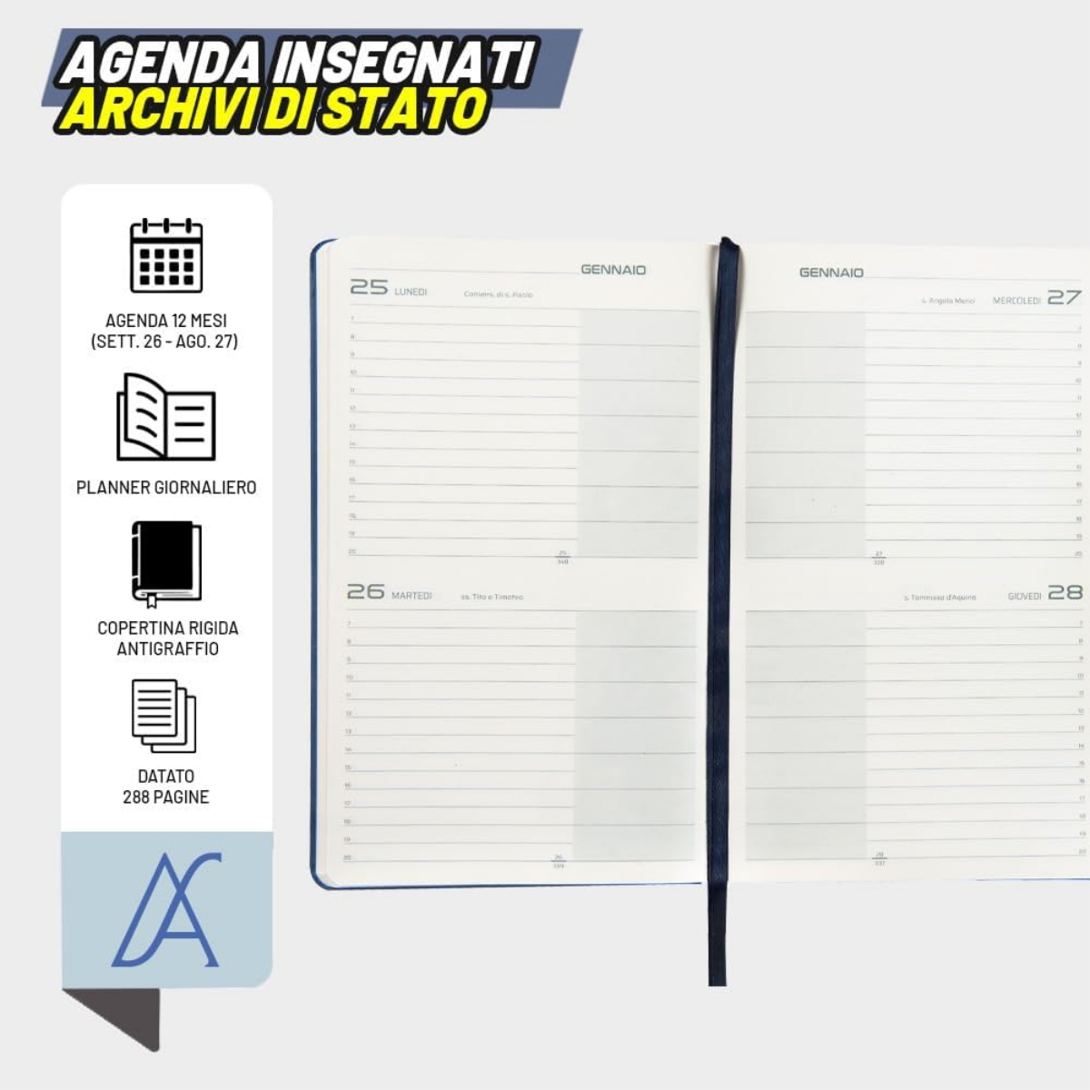AGENDA DELL'INSEGNANTE ARCHIVI DI STATO 2026-27 GALILEI