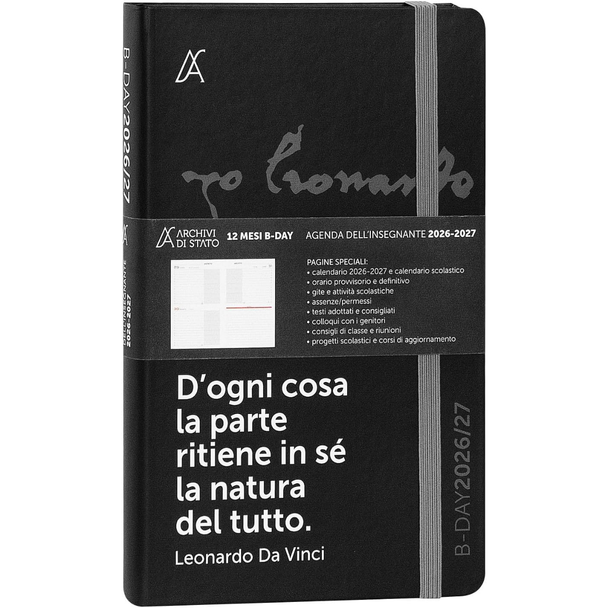 AGENDA DELL'INSEGNANTE ARCHIVI DI STATO 2026-27 DA VINCI