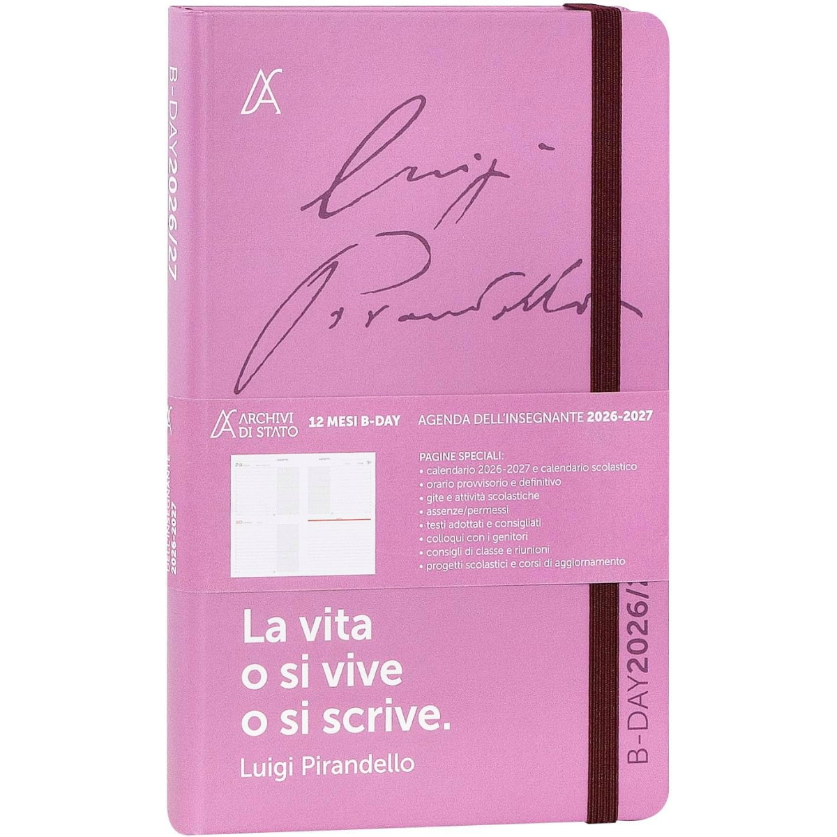 AGENDA DELL'INSEGNANTE ARCHIVI DI STATO 2026-27 PIRANDELLO