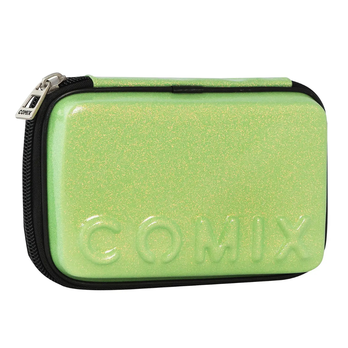ASTUCCIO CORREDINO MAXI ZIP COMIX ART. 75776 GLITTER VERDE