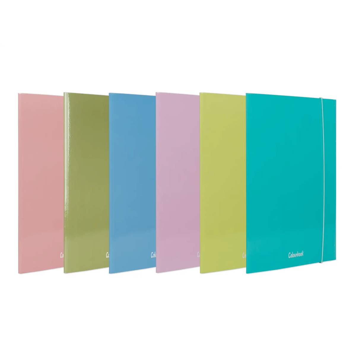 CARTELLINA CON ELASTICO PASTEL CM. 25 X 36 COLOURBOOK