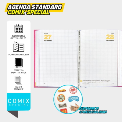 DIARIO AGENDA COMIX SPECIAL 2026-27 STANDARD ART. 75692 FUME'