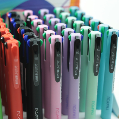PENNA SFERA 4 COLORI TINTA UNITA MM. 1,0